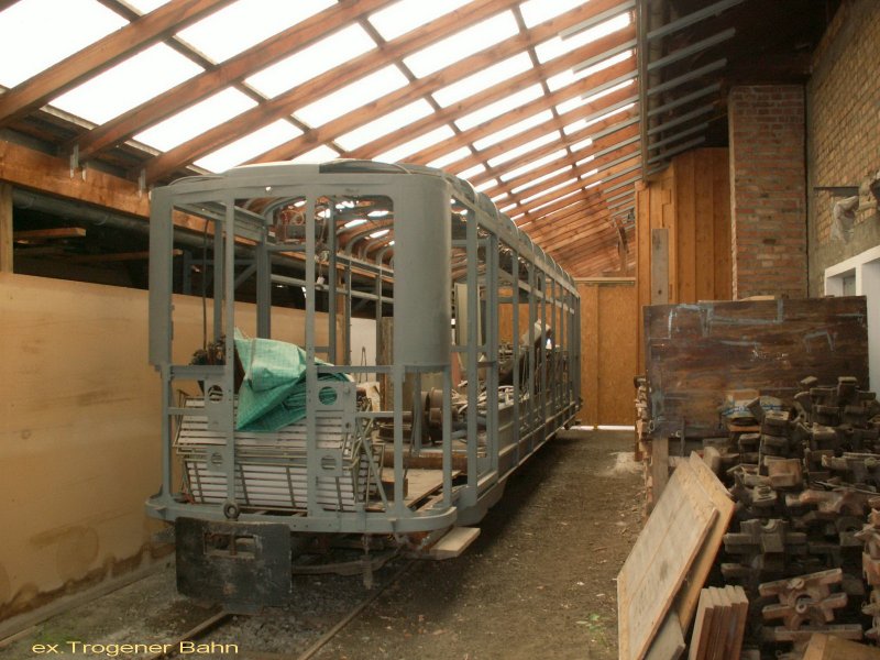 Verein Rhein-Schauen.In discovered the shed, working up a 4 achs.Personenwagen