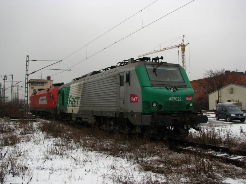 SNCF 437022 ist bei der ITL zu Testzwecken im Einsatz