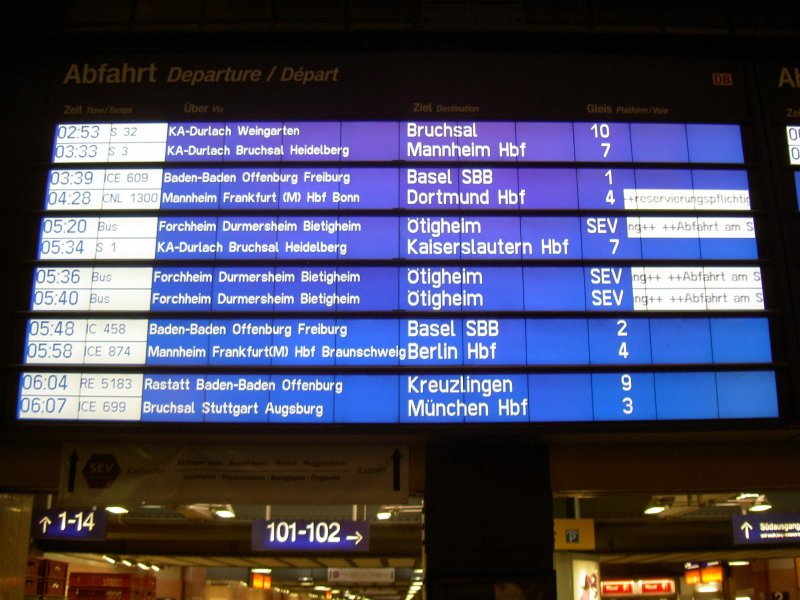 Ziemlich wenig los am Morgen des 1. Juni 2009 im