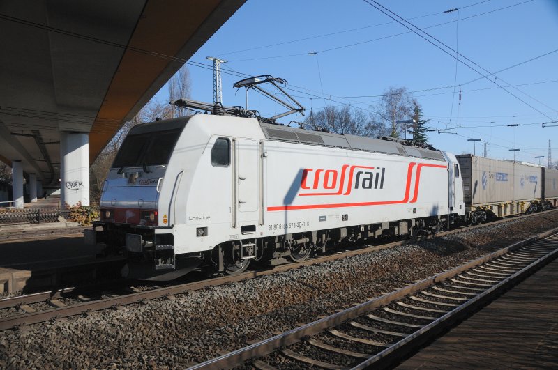 Eine weitere Crossrail-185: Hier 185 578-2 der BTK (Bombardier Transportation