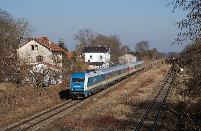 223 062 (Arriva) with 86 212 in Alx Pforzen (Zeller