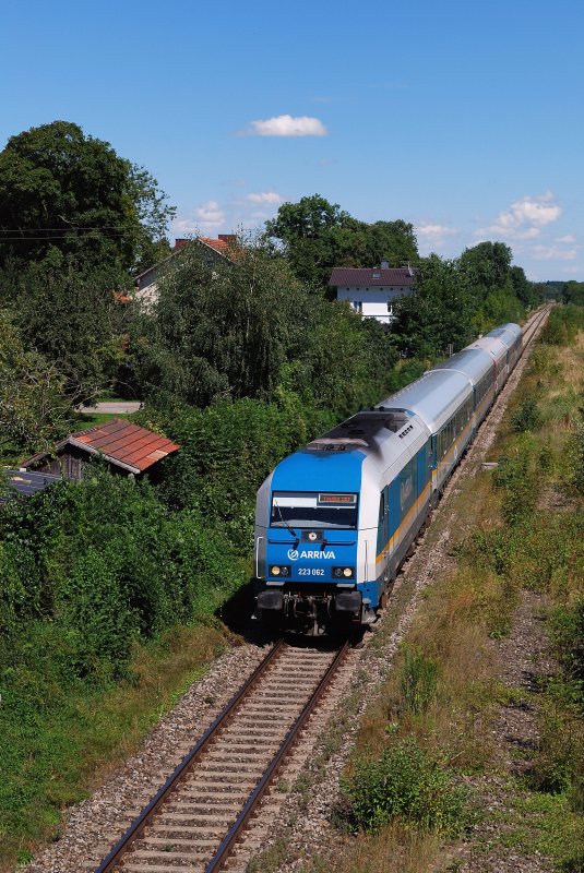 223 062 (Arriva) with 86 212 in Alx Pforzen (Zeller