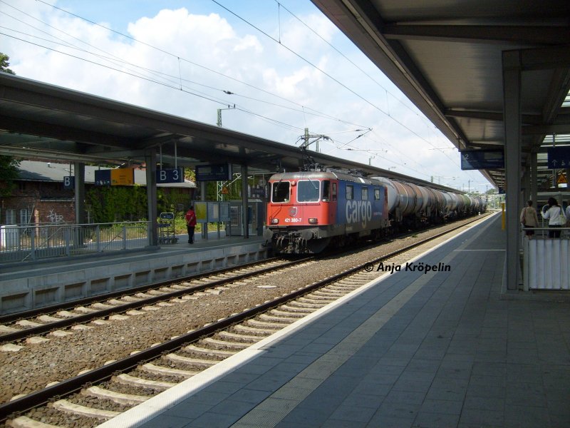 SBB Cargo boiler pass through Schwerin Hbf (automatically translated, Powered