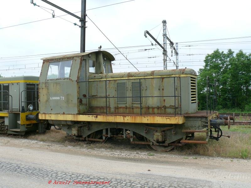 Locotracteur, Hersteller: B.Richard, Fahrzeugnummer: A 000072. 
Kieswerk Ambronay mit