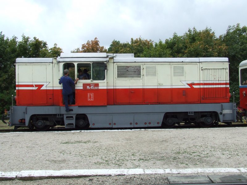 Mk45-2001 der Kindereisenbahn Budapest am 12. August 2007u 