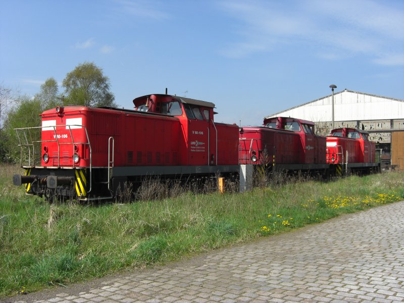 V60 106 V60 V60 107 and 105 of the Lappwaldbahn