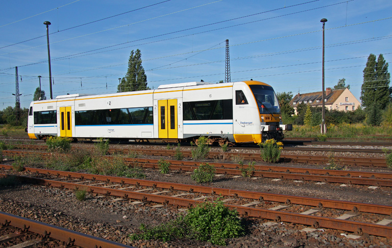  Triebwagen auf Abwegen VT 3.03 (Esther) der Freiberger Eisenbahn