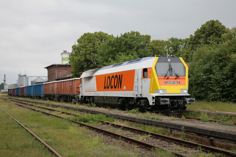LOCON Voith Maxima 40 CC hat einen Dngerzug nach Wittenburg gebracht. 26.06.2009