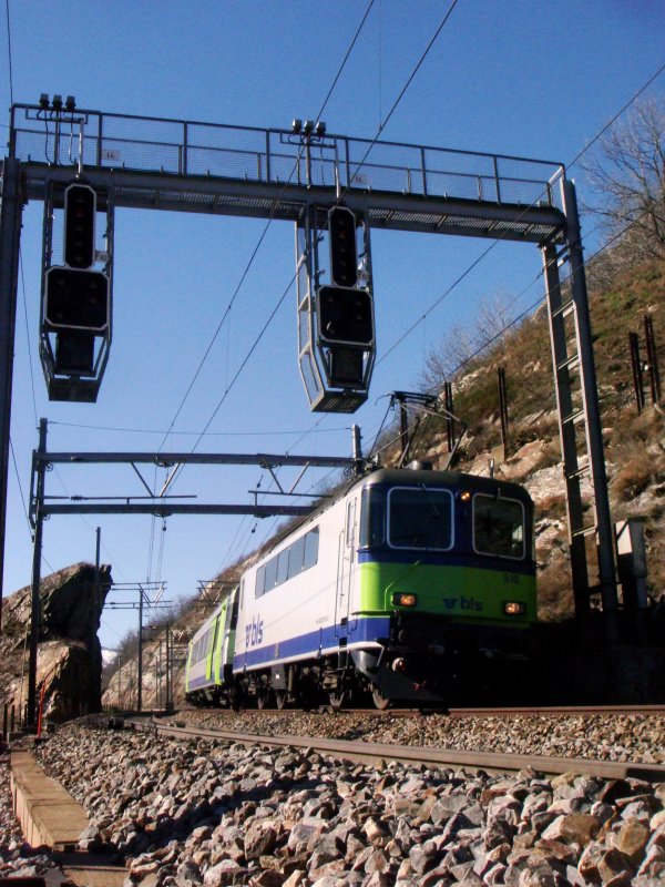Re 420 510 Re-Brig between Bern and Brig Lalden on