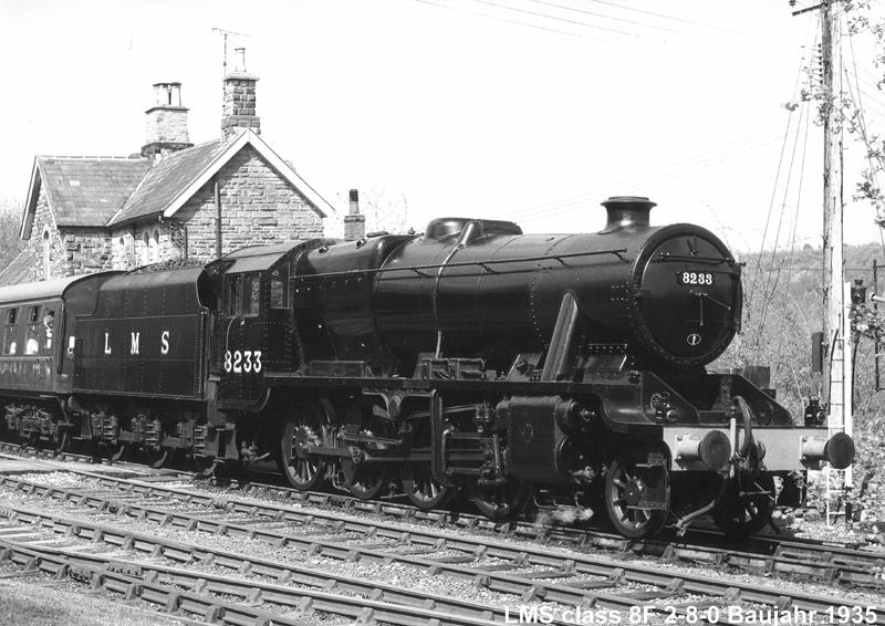 LMS 2-8-0 freight locomotive class F8 Year 1935th Used on