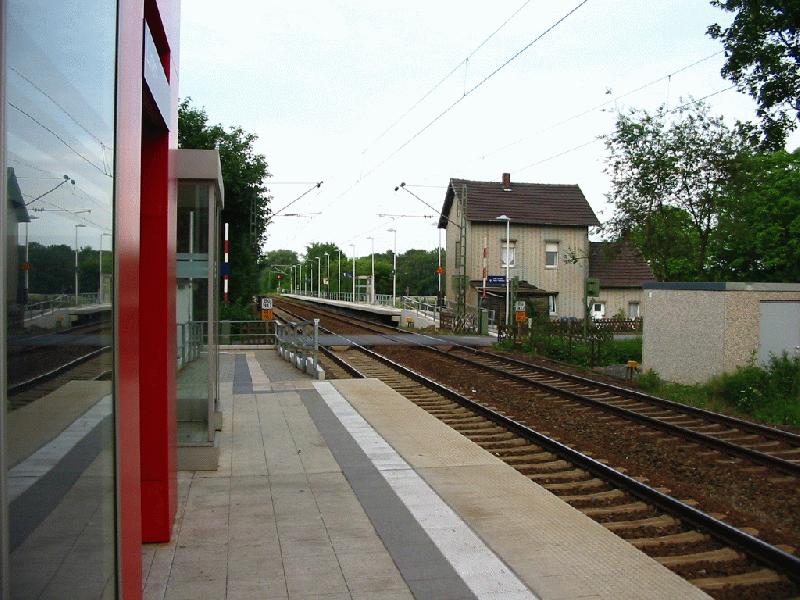 Haltepunkt L�nern auf der Strecke Unna - Soest 