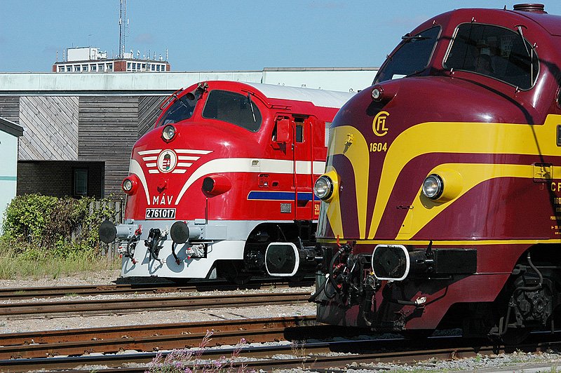 1604 der CFL und M 61 017 der MAV 