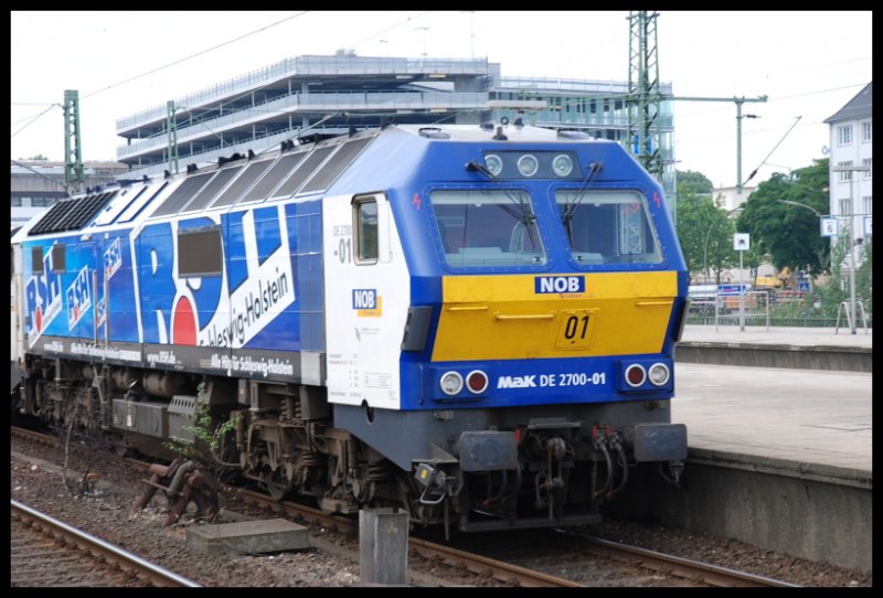 This Is Advertising locomotive in the train station Altona order