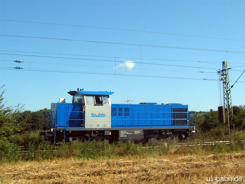 MAK G 1206 der Rurtalbahn am 10.8.2006 bei Walluf