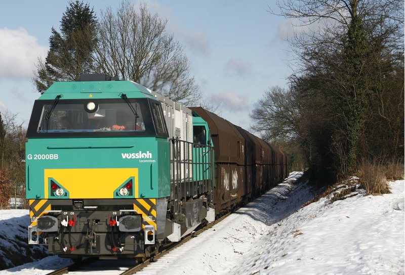 Eine G2000 im Kohleverkehr zwischen dem Rbf. Kiel-Meimersdorf und dem
