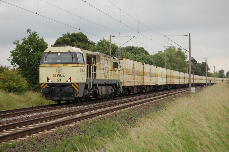 WLE 21 Warsteiner kommt am 18.06.2009 aus Berlin und wird