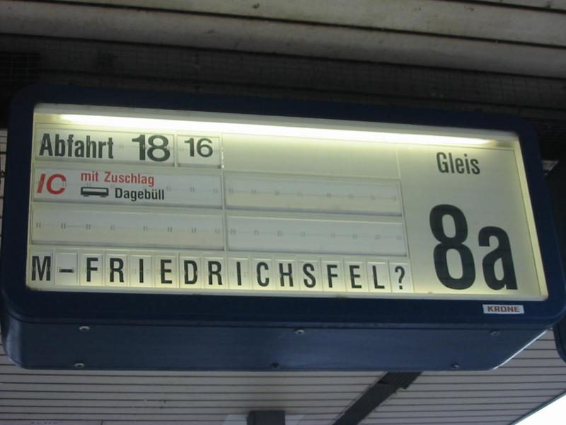 Wo liegt Mannheim - Friedrichsfel? Die Anzeige fragt sich das
