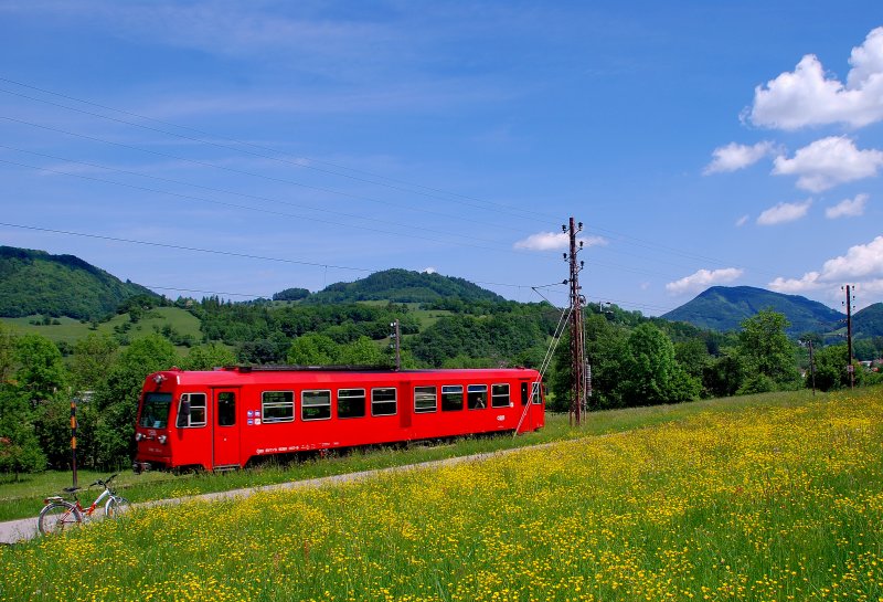Am 20.5.2009 fotografierte ich den rot lackierten 5090 007 kurz