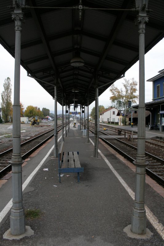 Alter Bahnhof in Meckesheim. Bild aufgenommen am 13.10.2008 