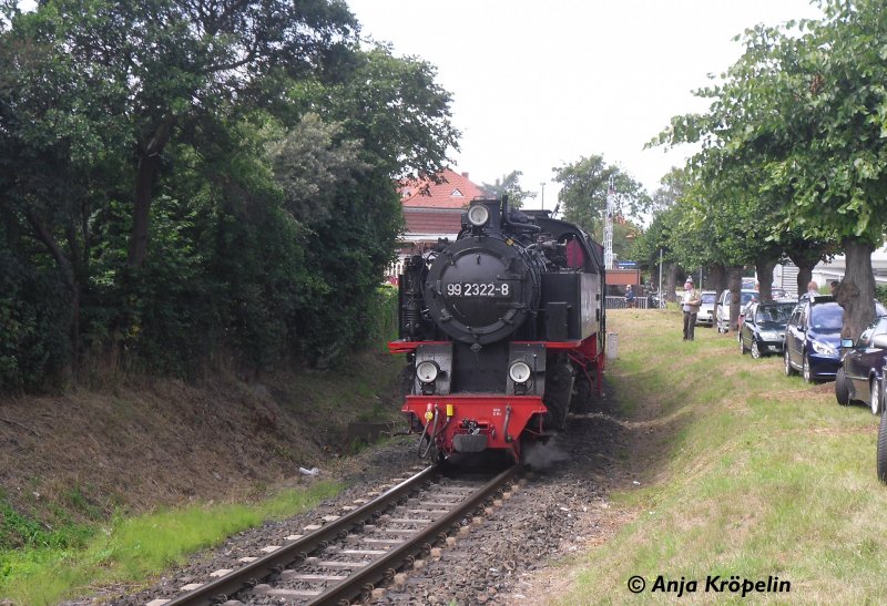 99 2322 at the exit in West Kühlungsborn 11:07:09 (automatically