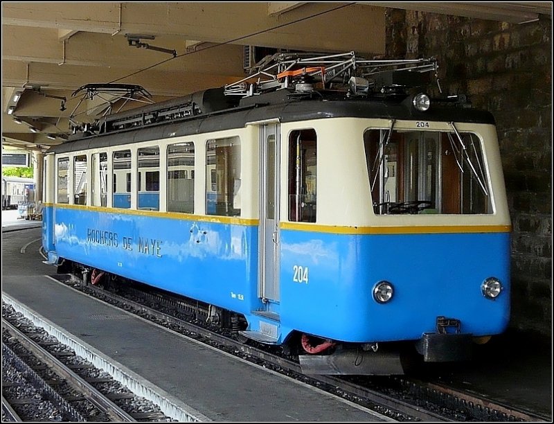 Am 31.07.08 stand der MGN Zahnrad Triebzug Beh 2/4 204