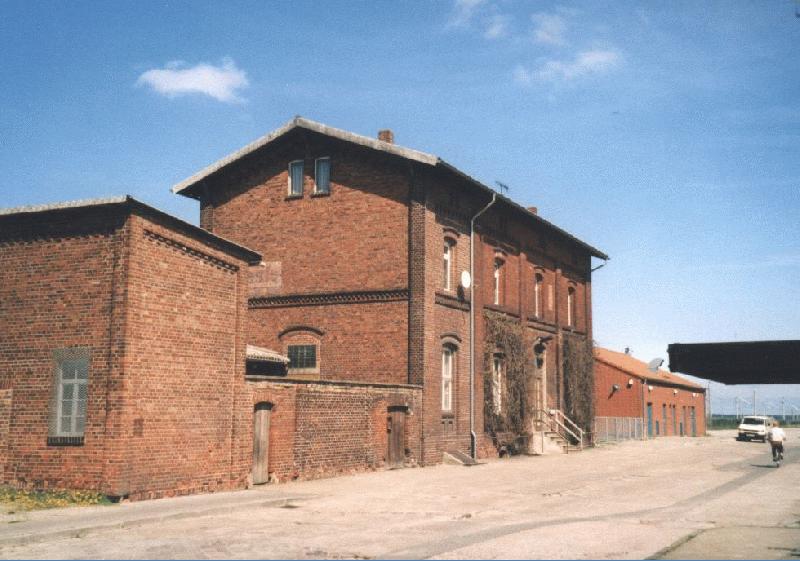 Mieste station building of the station at the KBS-300 Stendal