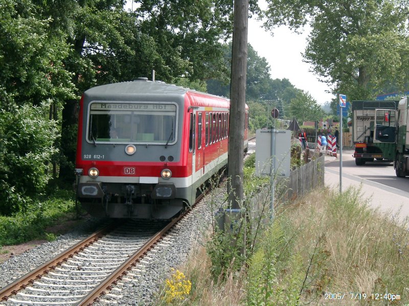 By train from Loburg Möckern (Magdeburg) (automatically translated, Powered by