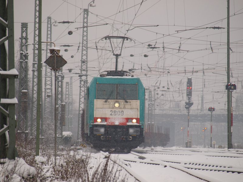 186 201 comes from Belgium Montzenroute down with empty four-axle