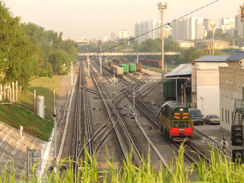 The station of the Moscow Kanattschikowo load ring 05/18/2007 (automatically