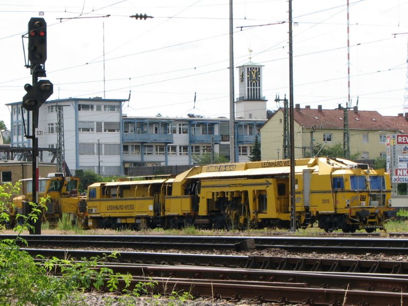Leonhard Weiss Construction Train track set down Mühlacker 06/24/2007 (automatically