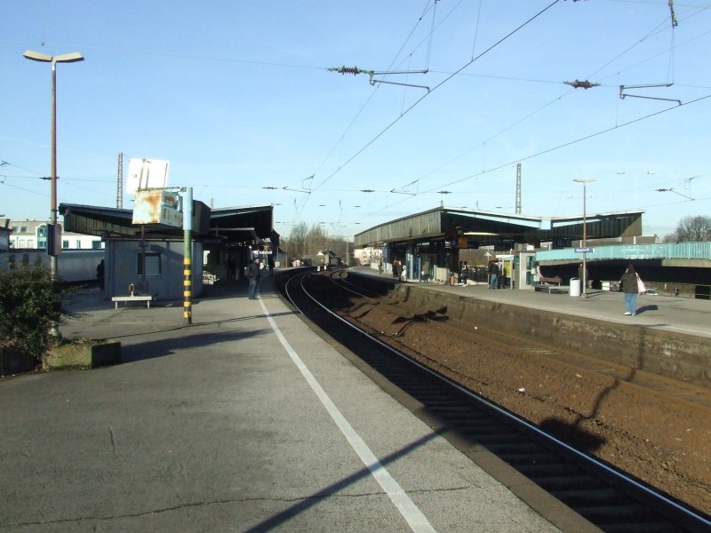 M�lheim (Ruhr) Hbf, Blickrichtung Duisburg am 08.02.2008 