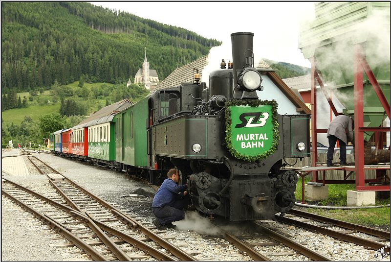 At the opening of 2009 drove Dampfbummelzugsaison 23.06.2009 STLB the