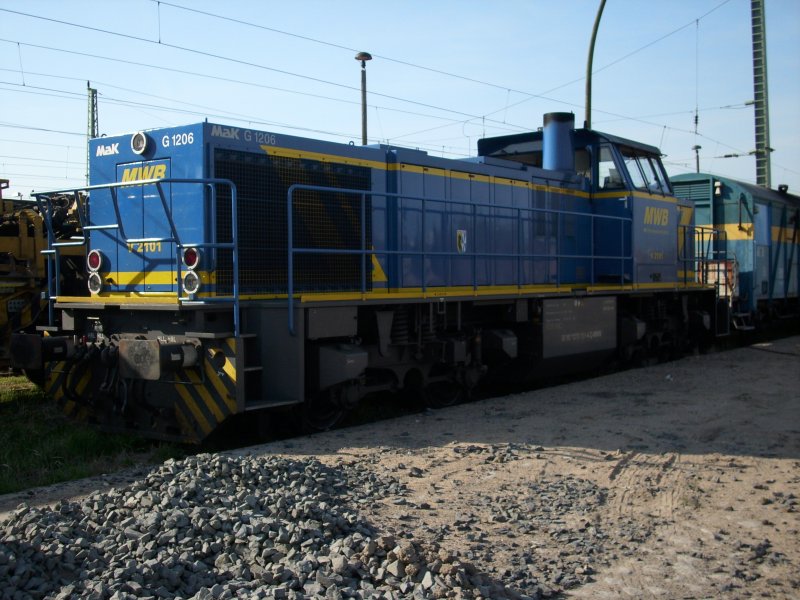 Auch die MWB-Lok V2101 verschlug es auf die Insel R�gen.Hier
