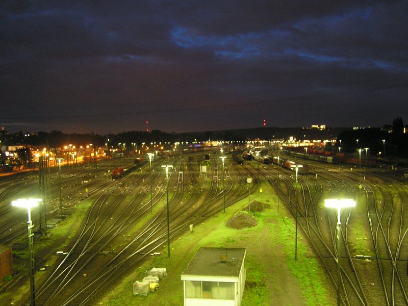 Rangierbahnhof Saarbr�cken am Morgen des 04.09.2007 