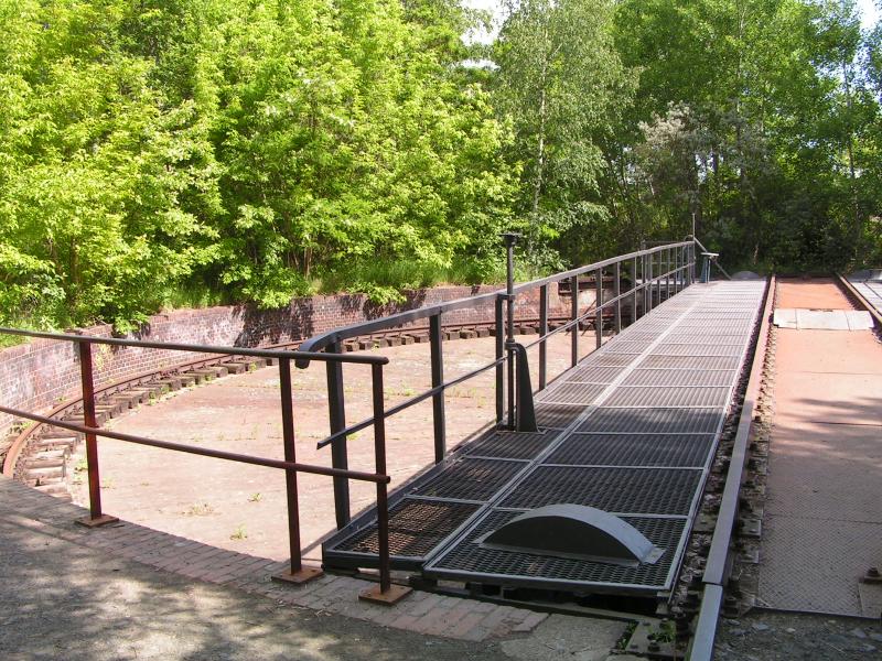 Berlin,Naturpark Sch�neberger S�dgel�nde.Nochmals die Drehscheibe von der anderen Seite mitten