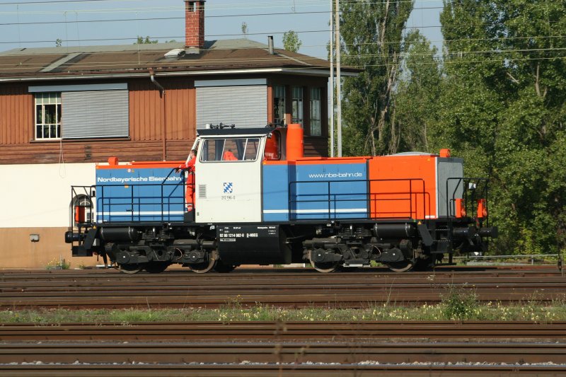 NBE (Nordbayerische Eisenbahn) 212 196-0 am 27.8.2008 in Weil am Rhein.
