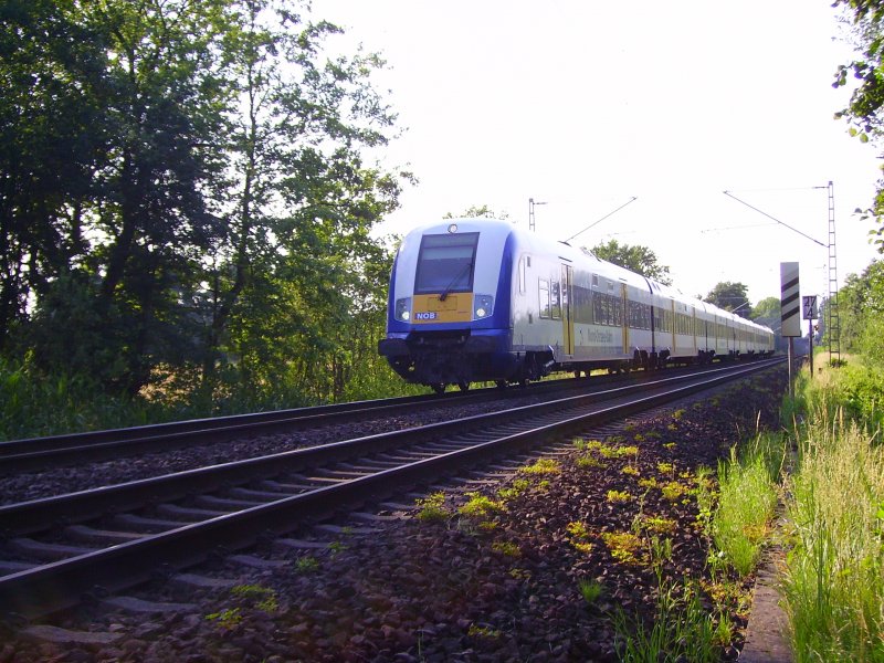 Die NOB nach Hamburg-Altona kurz hinter Elmshorn 