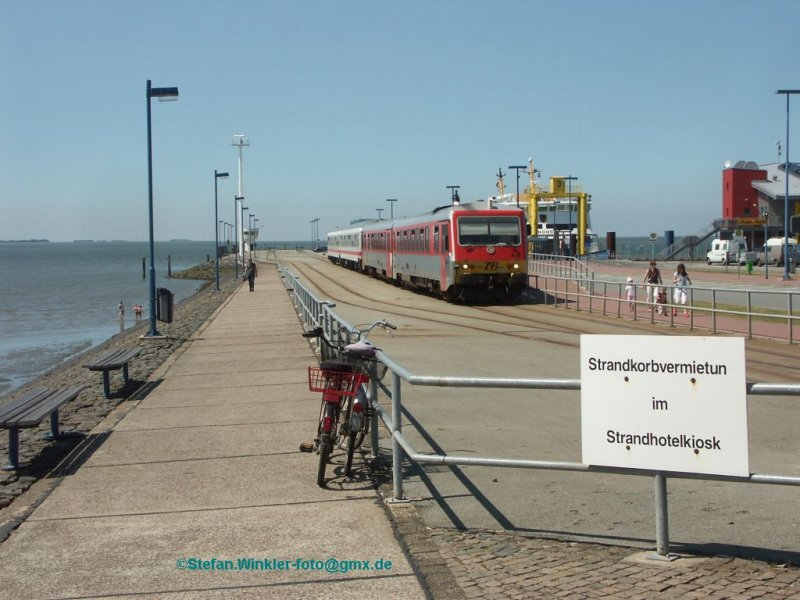 Noch ein Blick auf die Gleise in Dageb�ll auf der