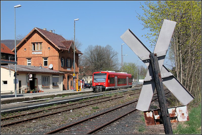 Endbahnhof Oberlenningen der Teckbahn. 11.04.2009 (Matthias) 