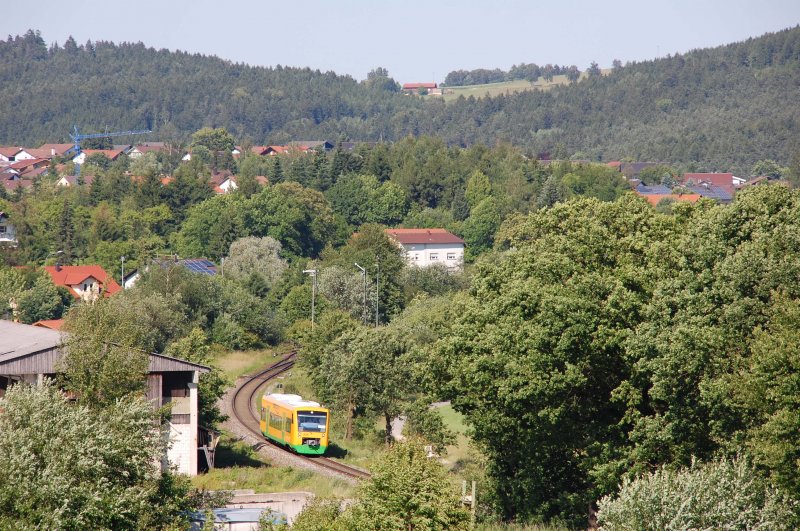 Oberpfalzbahn am 13.06.2009 bei Arnschwang  