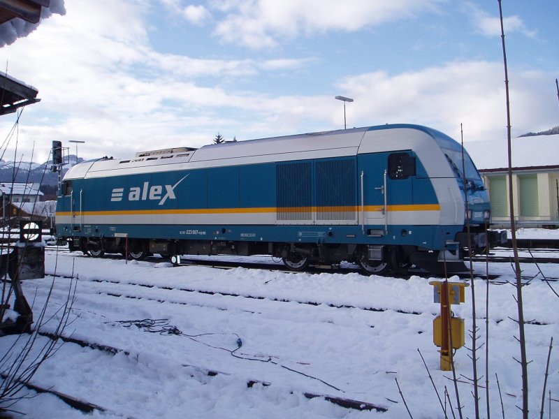 At 30.12.2007 the ARRIVA ALEX BR 223 067 in Oberstdorf