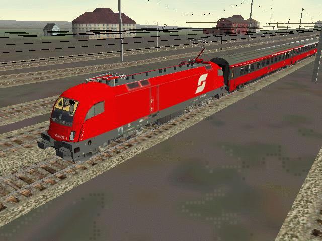 Der Taurus bei der Ausfahrt aus dem Hauptbahnhof Innsbruck mit