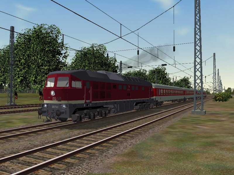 Letzte Planm��ige Fahrt der BR232 mit einem IC von Rostock