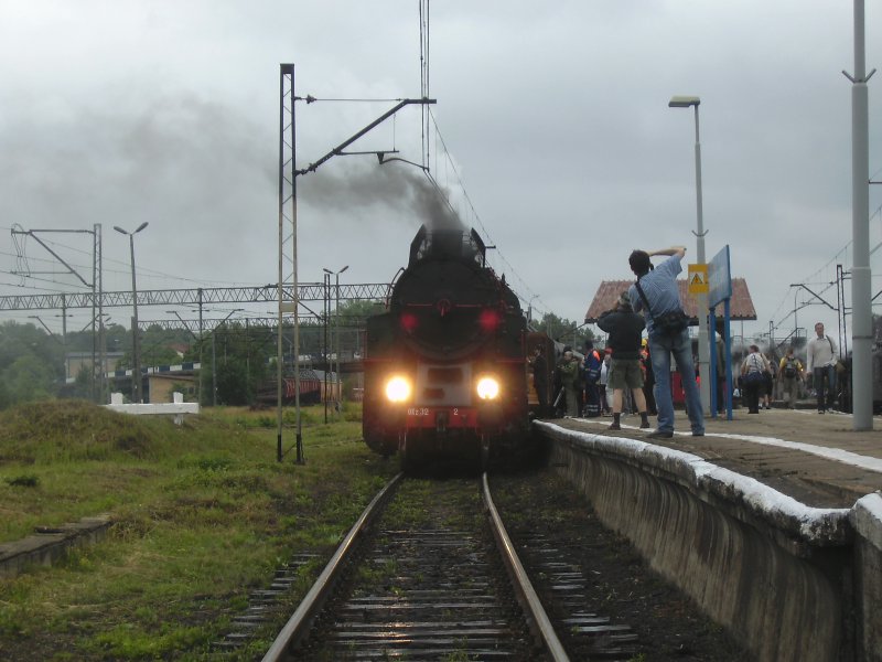 The OKZ 32 in the station in 150 Jahre Bahnhof
