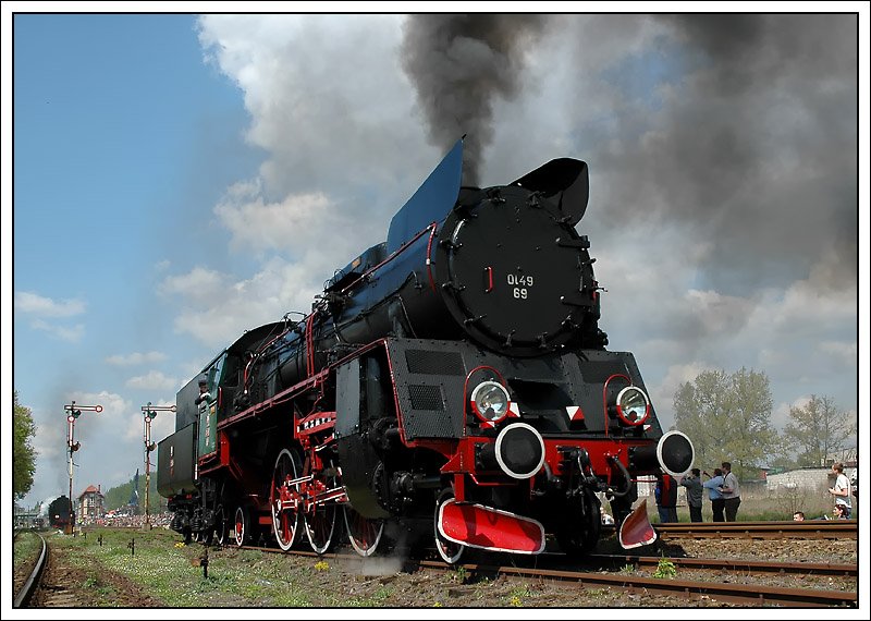 Ol49-69 at the Steam Locomotive Parade in Wolsztyn on 3/5/2008.