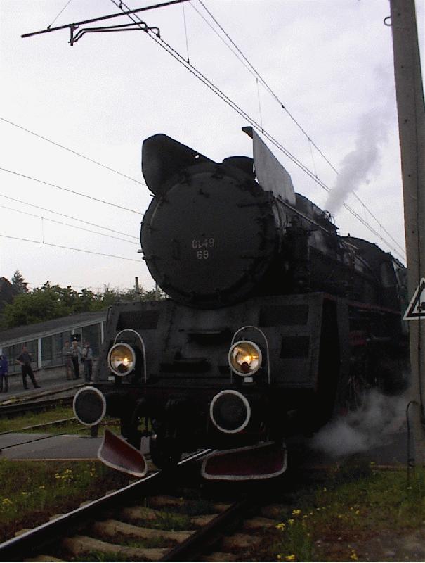 Ausfahrt der Ol49-69 in Zbaszynek.  