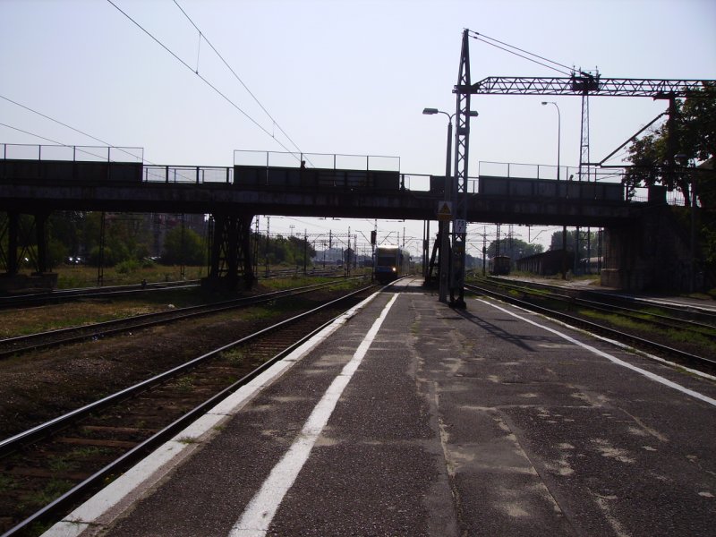 Die �stliche Ausfahrt/Einfahrt des Bahnhofs Opole. (Sommer 2006) 