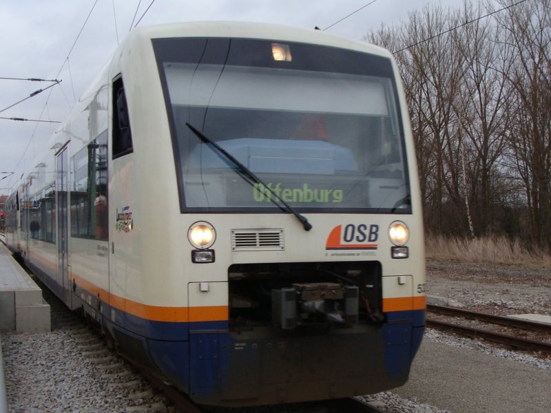OSB 530 + 526 on 03/15/2009 in Freudenstadt Hbf (automatically