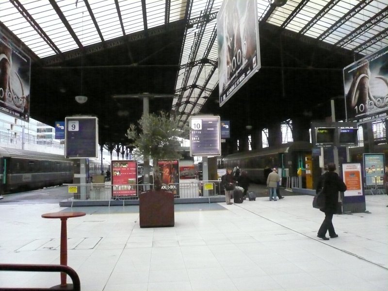 Die Bahnhofshalle vom Gared Austerlitz am 28.2.2008 
