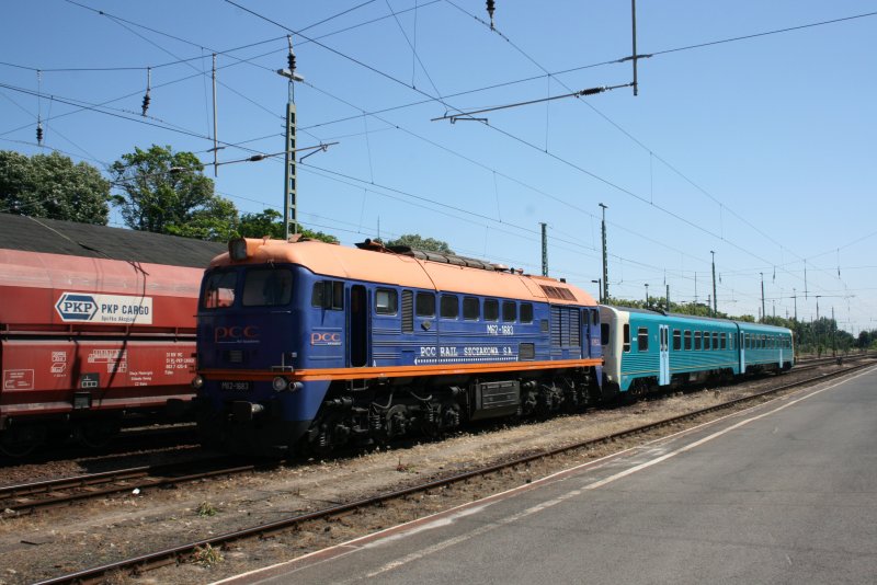 PCC M62-1683 am 09.06.2008 im DB Bahnhof Guben 
